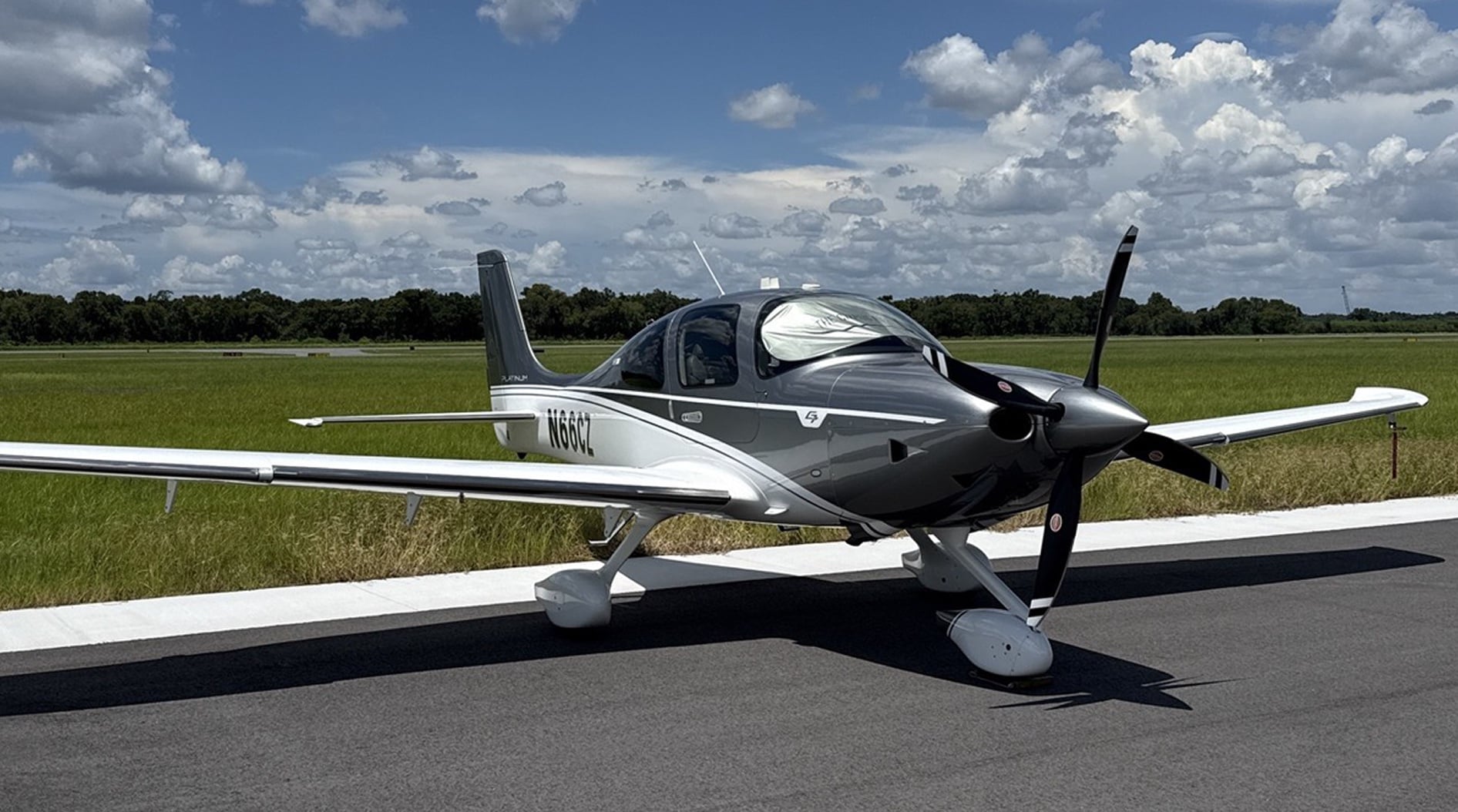 2026 Cirrus SR22T GTS G7+ parked on a runway